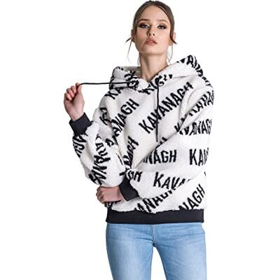 GKW002702 Gianni Kavanagh Damska bluza z kapturem Queens Sherpa, biały, S GKW002702 Gianni Kavanagh Damska bluza z kapturem Queens Sherpa, biały, S