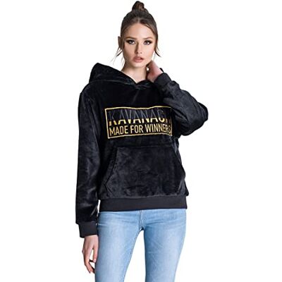 GKW003633 Gianni Kavanagh Black GK Patch Hoodie Kurtka Damska, Czarny, XL GKW003633 Gianni Kavanagh Black GK Patch Hoodie Kurtka Damska, Czarny, XL