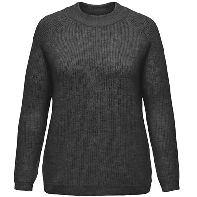 15283136-4594511 ONLY Carmakoma Damski sweter Carjade L/S KNT Noos, ciemnoszary melanż, L 15283136-4594511 ONLY Carmakoma Damski sweter Carjade L/S KNT Noos, ciemnoszary melanż, L