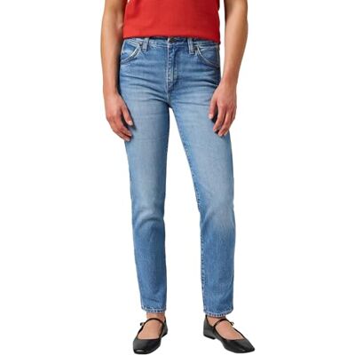 112356406 Wrangler Dżinsy damskie Piper, niebieski (Ocean Blue), 28W / 32L 112356406 Wrangler Dżinsy damskie Piper, niebieski (Ocean Blue), 28W / 32L