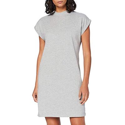 BY101-00431-0042 Build Your Brand Damska sukienka damska Turtle Extended Shoulder Dress dla kobiet, dostępna w wielu kolorach, rozmiary XS 5XL, szary (Heather Grey), L BY101-00431-0042 Build Your Brand Damska sukienka damska Turtle Extended Shoulder Dress dla kobiet, dostępna w wielu kolorach, rozmiary XS 5XL, szary (Heather Grey), L