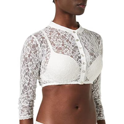 Bluse B-5070-weiss Stockerpoint Trachtenblusen Kobieta, Biały, 32 Bluse B-5070-weiss Stockerpoint Trachtenblusen Kobieta, Biały, 32