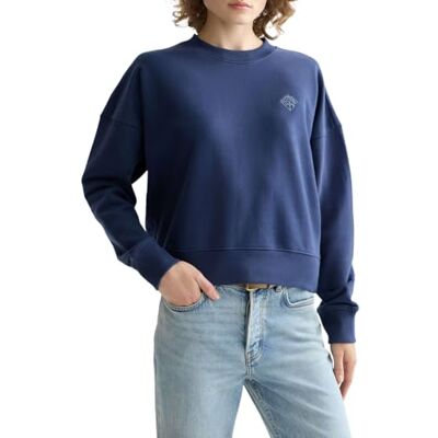 U9E01109T Scotch & Soda Bluza z haftowanym logo, Oceana V479, XS U9E01109T Scotch & Soda Bluza z haftowanym logo, Oceana V479, XS