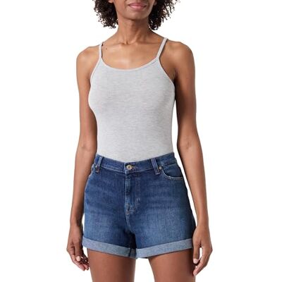 JSMRA500SE 7 For All Mankind Mid ROLL spodenki Sea Star, ciemnoniebieski, 30 JSMRA500SE 7 For All Mankind Mid ROLL spodenki Sea Star, ciemnoniebieski, 30