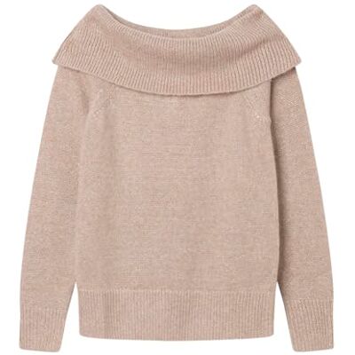 1339663 SPRINGFIELD Sweter damski, Jasnoróżowy, M 1339663 SPRINGFIELD Sweter damski, Jasnoróżowy, M