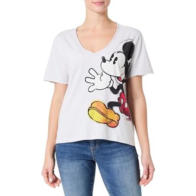 25SWTKAG Desigual Damska koszulka Ts_Mickey Joker, biały, M 25SWTKAG Desigual Damska koszulka Ts_Mickey Joker, biały, M