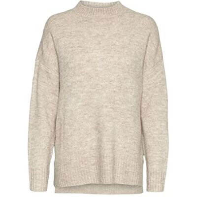 10269229 Vero Moda Vmlefile Oversize Boxy Bluzka GA Noos Sweter Damski, Brzoza/Szczegóły: Mieszanka kolorów., XS 10269229 Vero Moda Vmlefile Oversize Boxy Bluzka GA Noos Sweter Damski, Brzoza/Szczegóły: Mieszanka kolorów., XS