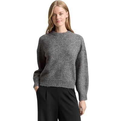 1049069 TOM TAILOR Denim Sweter damski, 12075 Stormy Gray Melange, L 1049069 TOM TAILOR Denim Sweter damski, 12075 Stormy Gray Melange, L