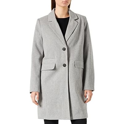 10273894 Vero Moda Damski płaszcz Vmbonus Boos, Mieszanka jasnoszary, XS 10273894 Vero Moda Damski płaszcz Vmbonus Boos, Mieszanka jasnoszary, XS