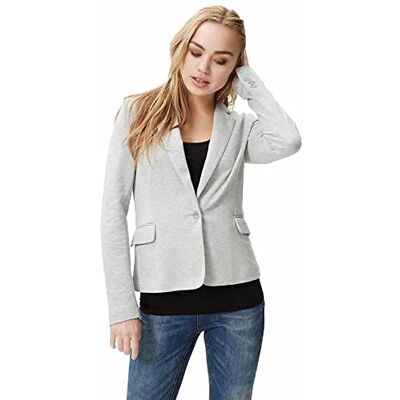 10154123-Light Grey Melange Vero Moda Kobiety Vmjulia Ls Dnm Noos Marynarka, Szary, 36 EU 10154123-Light Grey Melange Vero Moda Kobiety Vmjulia Ls Dnm Noos Marynarka, Szary, 36 EU