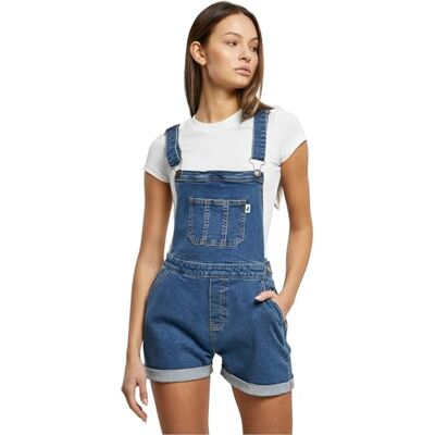 TB5990-03673-0046 Urban Classics Damskie szorty damskie Dungaree, Clearblue Washed, M Duże rozmiary TB5990-03673-0046 Urban Classics Damskie szorty damskie Dungaree, Clearblue Washed, M Duże rozmiary