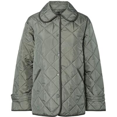 17159060-4816908 PIECES Pcemily Short Quilted Jacket Noos Bc, Castor Gray, XS 17159060-4816908 PIECES Pcemily Short Quilted Jacket Noos Bc, Castor Gray, XS