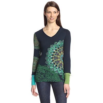 36T2642 Desigual Danae Gorset damski top, Marino, 38 36T2642 Desigual Danae Gorset damski top, Marino, 38