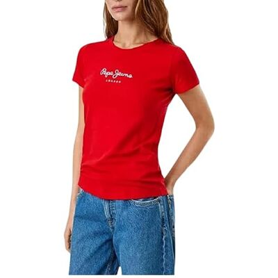PL505202 Pepe Jeans Damska koszulka New Virginia SS N, czerwona (Royal RED), XXS, Czerwony (królewski czerwony), XXS PL505202 Pepe Jeans Damska koszulka New Virginia SS N, czerwona (Royal RED), XXS, Czerwony (królewski czerwony), XXS