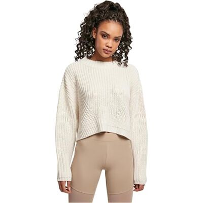 TB2359 Urban Classics Ladies Wide Oversize Sweater Bluza Kobiety , whitesand , M TB2359 Urban Classics Ladies Wide Oversize Sweater Bluza Kobiety , whitesand , M