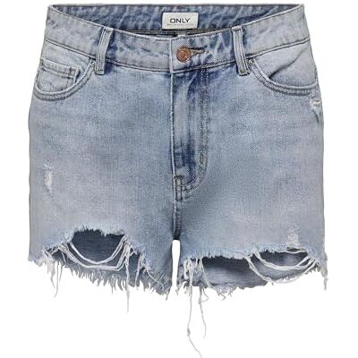 15256232 ONLY Onlpacy Hw DNM Noos szorty damskie, jasnoniebieski (light blue denim), L 15256232 ONLY Onlpacy Hw DNM Noos szorty damskie, jasnoniebieski (light blue denim), L