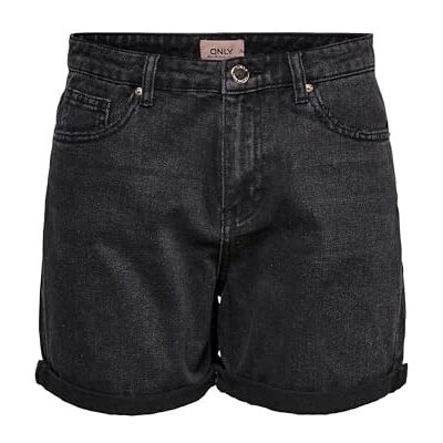 15196226 ONLY Damskie spodenki dżinsowe Regular Fit, czarny denim, XXL 15196226 ONLY Damskie spodenki dżinsowe Regular Fit, czarny denim, XXL