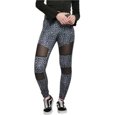 TB4005 Urban Classics Damskie legginsy Tech Mesh AOP, przylegające, damskie spodnie do jogi z nadrukiem AOP, dostępne w 6 wariantach kolorystycznych, rozmiary XS 5XL, Snowleo, 3XL TB4005 Urban Classics Damskie legginsy Tech Mesh AOP, przylegające, damskie spodnie do jogi z nadrukiem AOP, dostępne w 6 wariantach kolorystycznych, rozmiary XS 5XL, Snowleo, 3XL