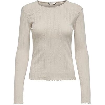 15291987 ONLCARLOTTA L/S Top JRS, Kamie? Pumeksowy, L 15291987 ONLCARLOTTA L/S Top JRS, Kamie? Pumeksowy, L