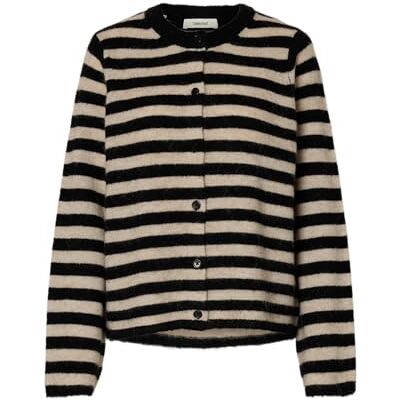 16098138-4899904 SELECTED WOMEN Slflulu New Ls Knit Cardigan Noos, czarny, XS 16098138-4899904 SELECTED WOMEN Slflulu New Ls Knit Cardigan Noos, czarny, XS