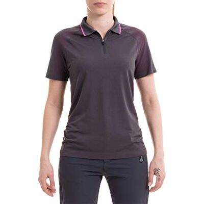 O101306 For.Bicy Adventure Tailored Polo Urbana damska S tytan/fuksja O101306 For.Bicy Adventure Tailored Polo Urbana damska S tytan/fuksja