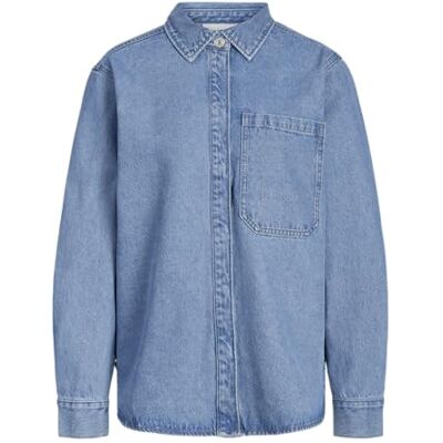 12259300 Jack&Jones Jxjama RLX Ls Overshirt Aw DNM Noos, niebieski (medium blue denim), M 12259300 Jack&Jones Jxjama RLX Ls Overshirt Aw DNM Noos, niebieski (medium blue denim), M