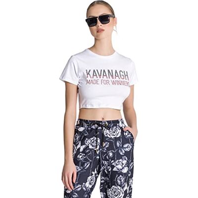 GKW003598 Gianni Kavanagh Koszulka damska White Under Cropped T-Shirt, Biały, S GKW003598 Gianni Kavanagh Koszulka damska White Under Cropped T-Shirt, Biały, S