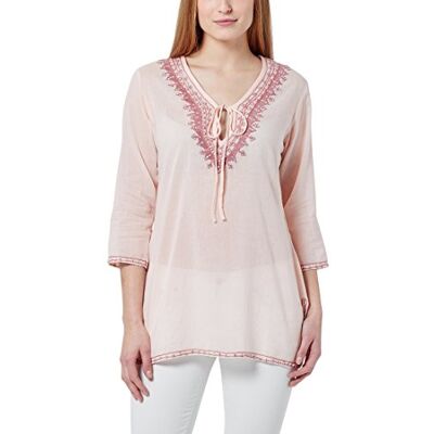 BD130-Rosa/Altrosa Berydale Damen Tunika mit Stickerei, Perlen & Steinen, Rosa/Altrosa, S BD130-Rosa/Altrosa Berydale Damen Tunika mit Stickerei, Perlen & Steinen, Rosa/Altrosa, S