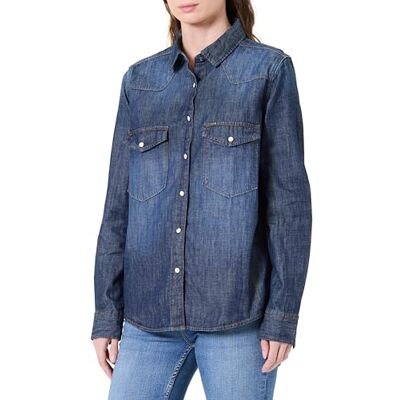 PL3051305ZY8000M Pepe Jeans Damska koszula dżinsowa W, niebieska (Denim-ZY8), M, Niebieski (denim-zy8), M PL3051305ZY8000M Pepe Jeans Damska koszula dżinsowa W, niebieska (Denim-ZY8), M, Niebieski (denim-zy8), M