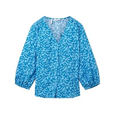 1036688 TOM TAILOR Damska bluza z wzorem, 31746 Blue Geo Design, 40 1036688 TOM TAILOR Damska bluza z wzorem, 31746 Blue Geo Design, 40