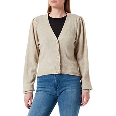 MI4489 Minus Women's Ayo Knit Cardigan Sweater, Feather Grey Melange, M MI4489 Minus Women's Ayo Knit Cardigan Sweater, Feather Grey Melange, M