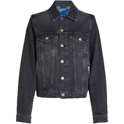 A1W14012 Karl Lagerfeld Jeans, Damskie, Regular Denim Jacket, Regular Fit, Szary, M A1W14012 Karl Lagerfeld Jeans, Damskie, Regular Denim Jacket, Regular Fit, Szary, M