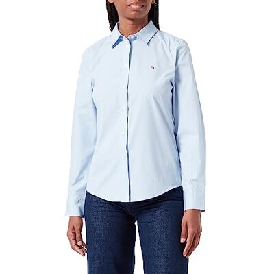 WW0WW39673 Tommy Hilfiger Koszulka Organic CO Regular LS, Niebieski bryzowy, 64 WW0WW39673 Tommy Hilfiger Koszulka Organic CO Regular LS, Niebieski bryzowy, 64