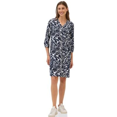 B144603 CECIL Letnia sukienka ze wzorem, Urban Dark Blue, S B144603 CECIL Letnia sukienka ze wzorem, Urban Dark Blue, S