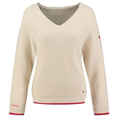 WKN00194 Key Largo Damski sweter Caro z dekoltem w serek, beżowy (1004), M WKN00194 Key Largo Damski sweter Caro z dekoltem w serek, beżowy (1004), M