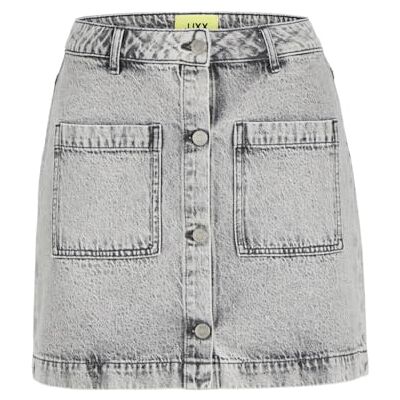 12269049 Jack&Jones JXSANDY Short MW PKT Denim Skirt DNM SN, Jasnoszary denim, XL 12269049 Jack&Jones JXSANDY Short MW PKT Denim Skirt DNM SN, Jasnoszary denim, XL