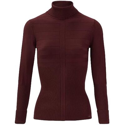 45979-311 Morgan Sweter damski sweter Fin Col Roulé Mentos, czerwony (Weinrot), XS 45979-311 Morgan Sweter damski sweter Fin Col Roulé Mentos, czerwony (Weinrot), XS