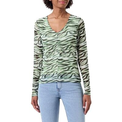 20120322 ICHI T-shirt damski, 202750/Green Tea Zebra Aop, XXL 20120322 ICHI T-shirt damski, 202750/Green Tea Zebra Aop, XXL