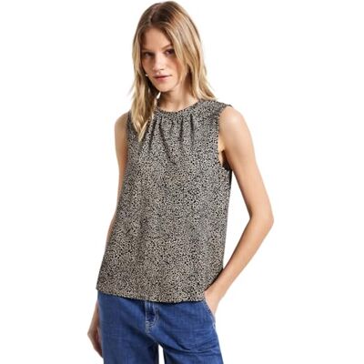 3226531 Street One Damski top ze wzorem Leo, Krem bawełniany, 46 3226531 Street One Damski top ze wzorem Leo, Krem bawełniany, 46