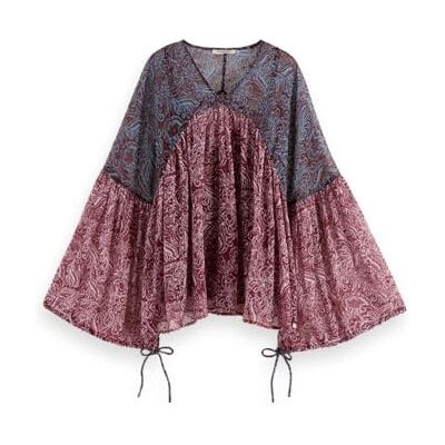 179608 Scotch & Soda Top z nadrukiem Fil Coupe, Blue Mountain Paisley Mix 403, 34 179608 Scotch & Soda Top z nadrukiem Fil Coupe, Blue Mountain Paisley Mix 403, 34
