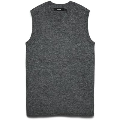 10337556-4882937 VERO MODA Vmlefile Sl O-Neck sweter Noos, Medium Grey Melange, M 10337556-4882937 VERO MODA Vmlefile Sl O-Neck sweter Noos, Medium Grey Melange, M