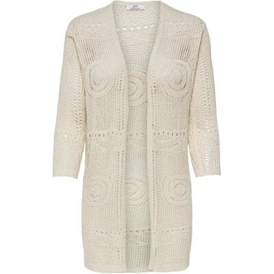15200527-3438610 JACQUELINE de YONG Kimono damskie Jdykofi 3/4 KNT, Eggnog, S 15200527-3438610 JACQUELINE de YONG Kimono damskie Jdykofi 3/4 KNT, Eggnog, S