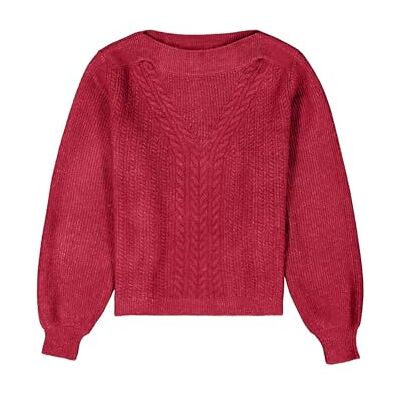 L30243 Garcia _Ladies sweter, Ró?owy (Cherry Pink), XXL L30243 Garcia _Ladies sweter, Ró?owy (Cherry Pink), XXL