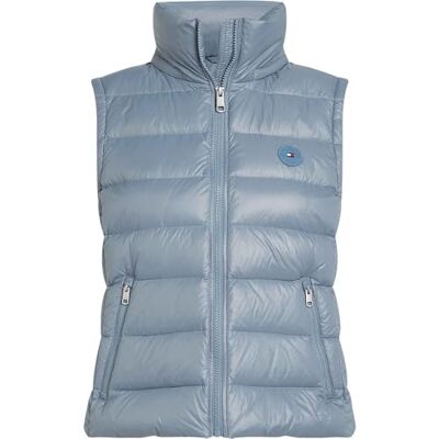 WW0WW43773 Tommy Hilfiger Damska kamizelka damska LW Down Feminine Gloss, niebieska, XXL, Niebieski (Flint Blue), XXL WW0WW43773 Tommy Hilfiger Damska kamizelka damska LW Down Feminine Gloss, niebieska, XXL, Niebieski (Flint Blue), XXL