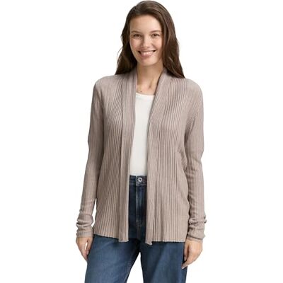 1047688 TOM TAILOR Damski kardigan z dzianiny, 38330 Soft Taupe Melange, XL 1047688 TOM TAILOR Damski kardigan z dzianiny, 38330 Soft Taupe Melange, XL