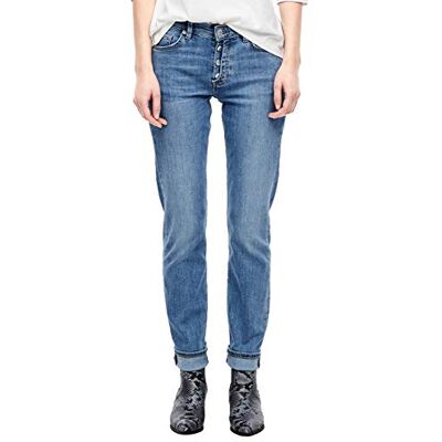 2039828006 s.Oliver Dżinsy damskie proste, Niebieski denim stretch 55z5, 38W / 34L 2039828006 s.Oliver Dżinsy damskie proste, Niebieski denim stretch 55z5, 38W / 34L