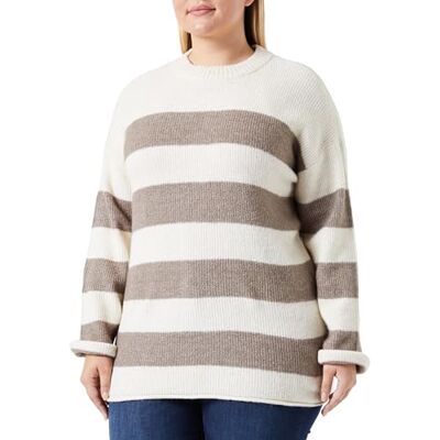 10290832 Bestseller A/S Damski VMPHILINE LS O-Neck GA Boo sweter, brzoza/paski: W. Brown Lentil Melange, M, Birch/Stripes:w. Brown Lentil Melange, M 10290832 Bestseller A/S Damski VMPHILINE LS O-Neck GA Boo sweter, brzoza/paski: W. Brown Lentil Melange, M, Birch/Stripes:w. Brown Lentil Melange, M