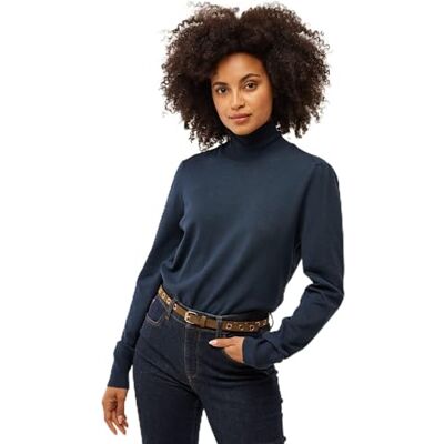AO0969026W-194020-M Mexx Damski sweter Turtle Neck Basic, granatowy, M AO0969026W-194020-M Mexx Damski sweter Turtle Neck Basic, granatowy, M