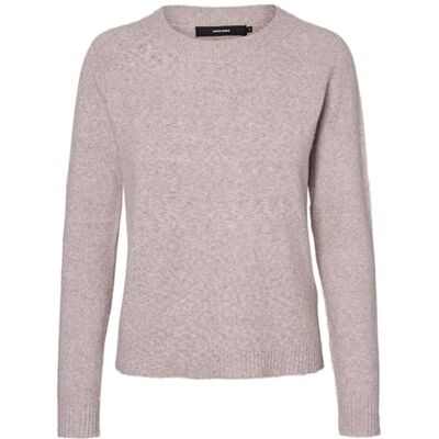 10238870 VERO MODA Sweter z dzianiny VMDOFFY, Woodrose/Detail: melanż, XS 10238870 VERO MODA Sweter z dzianiny VMDOFFY, Woodrose/Detail: melanż, XS