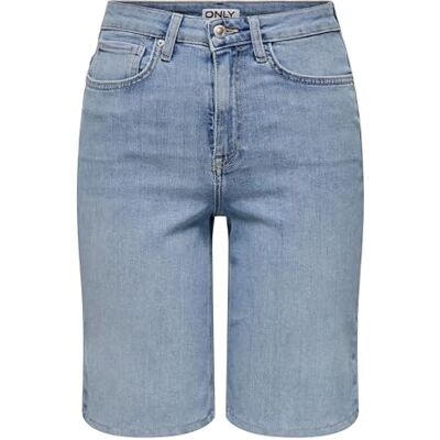 15346089-4732913 Onlmadison Blush Hw szorty DNM Cro Noos, jasnoniebieski (light blue denim), XS 15346089-4732913 Onlmadison Blush Hw szorty DNM Cro Noos, jasnoniebieski (light blue denim), XS